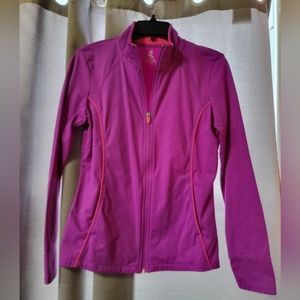 Energy Zone Fuschia Athletic Zip Jacket